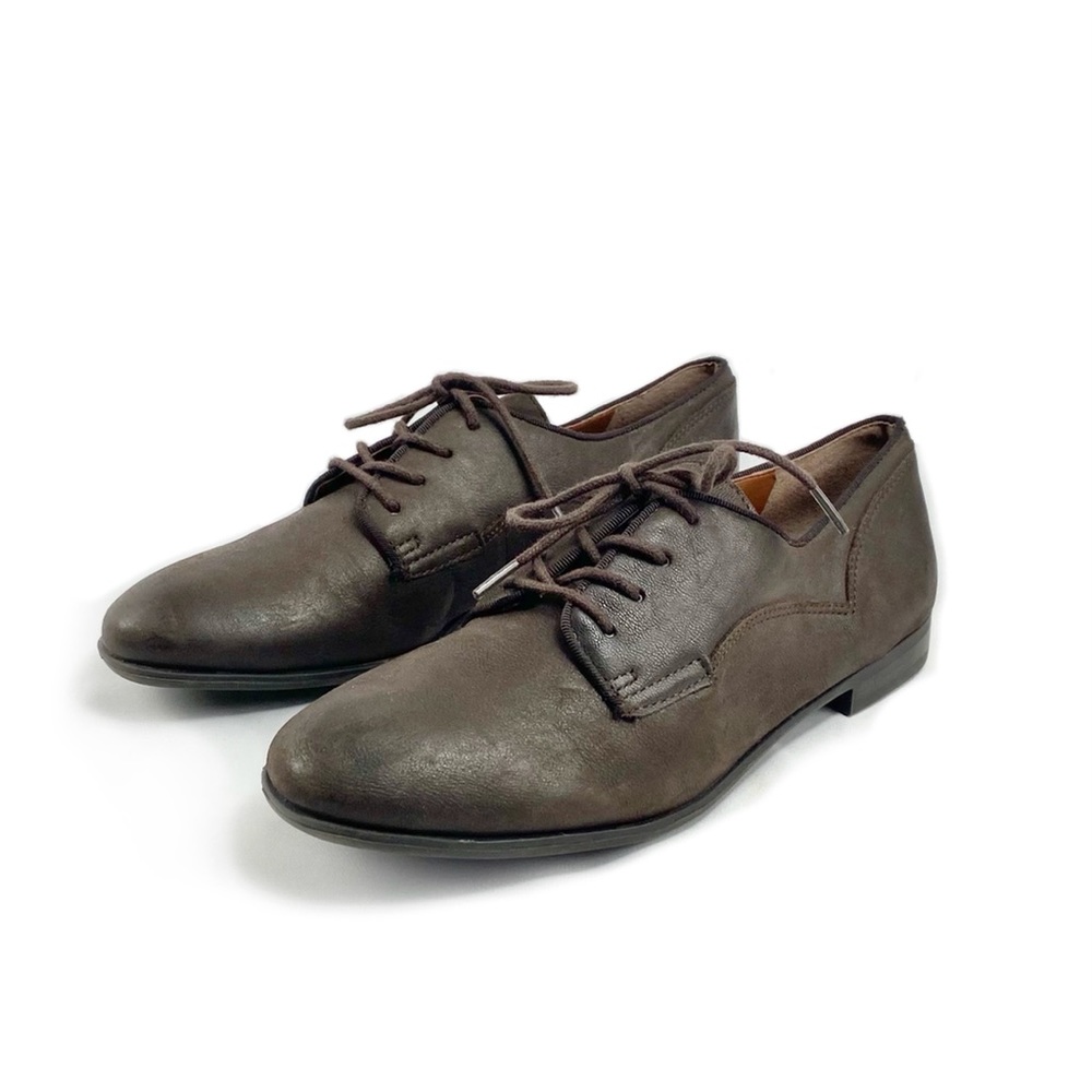 Franco Sarto Leather LaceUp Tundra Shoes Size 6